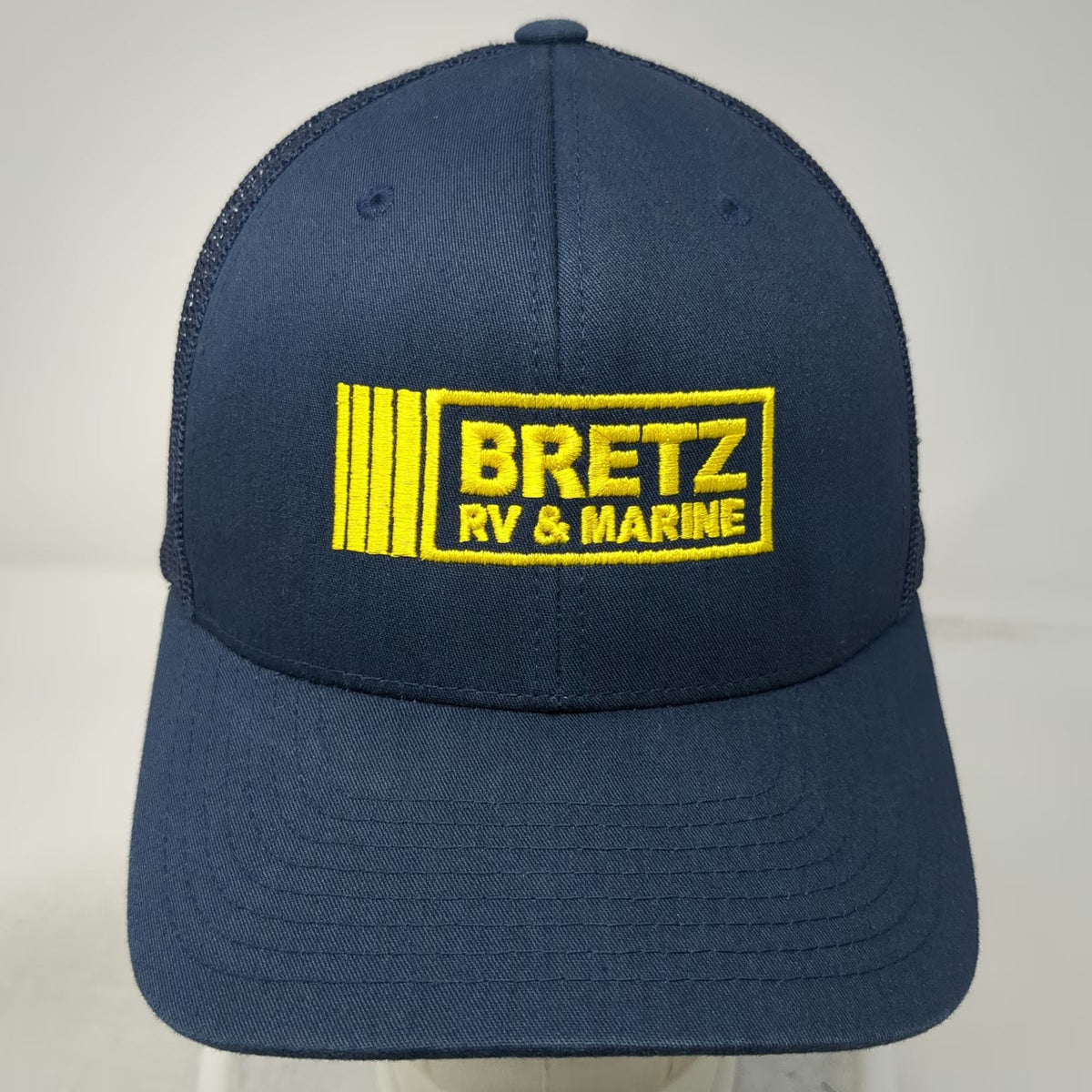 Yupoong Classics Trucker Hat Blue One Size Bretz RV & Marine Mesh Snapback
