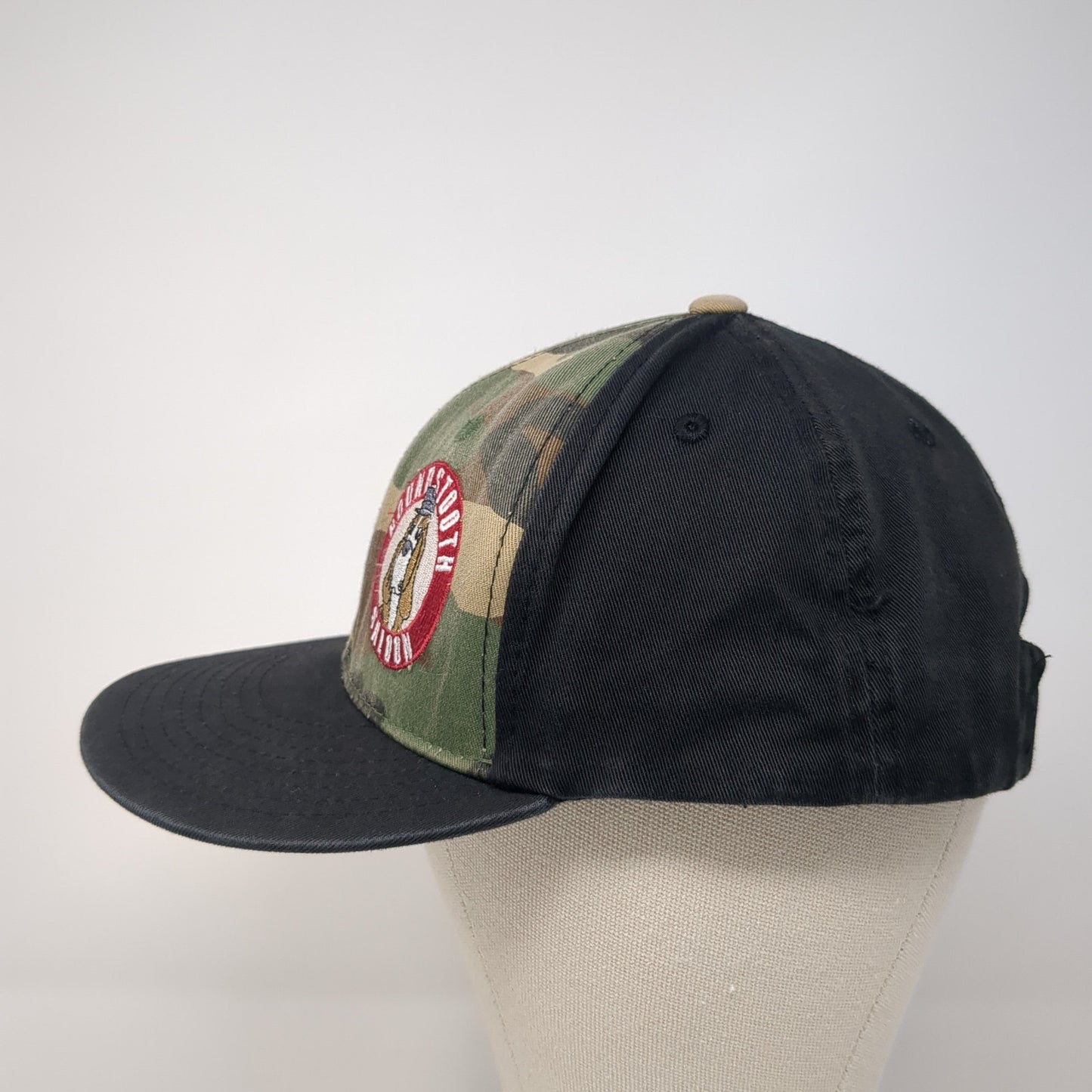 Houndstooth Saloon Snapback Cap Multicolor One Size Adjustable Embroidered Decky