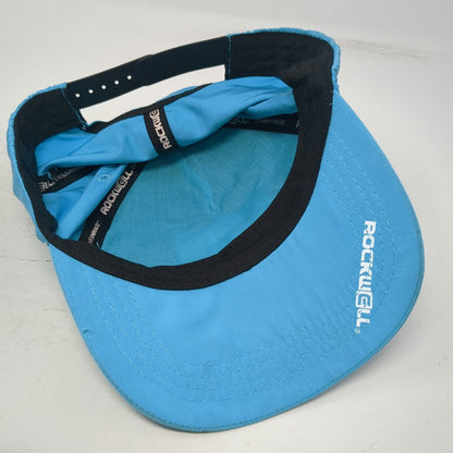 Rockwell 5 Panel Blue One Size Performance Snapback Patch Logo Hat Athletic