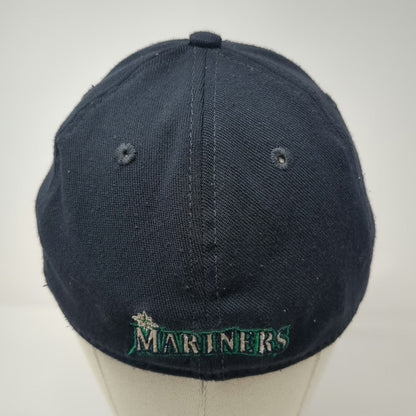 Seattle Mariners MLB New Era Blue Baseball Cap Size M 39THIRTY Stretch Fit Hat