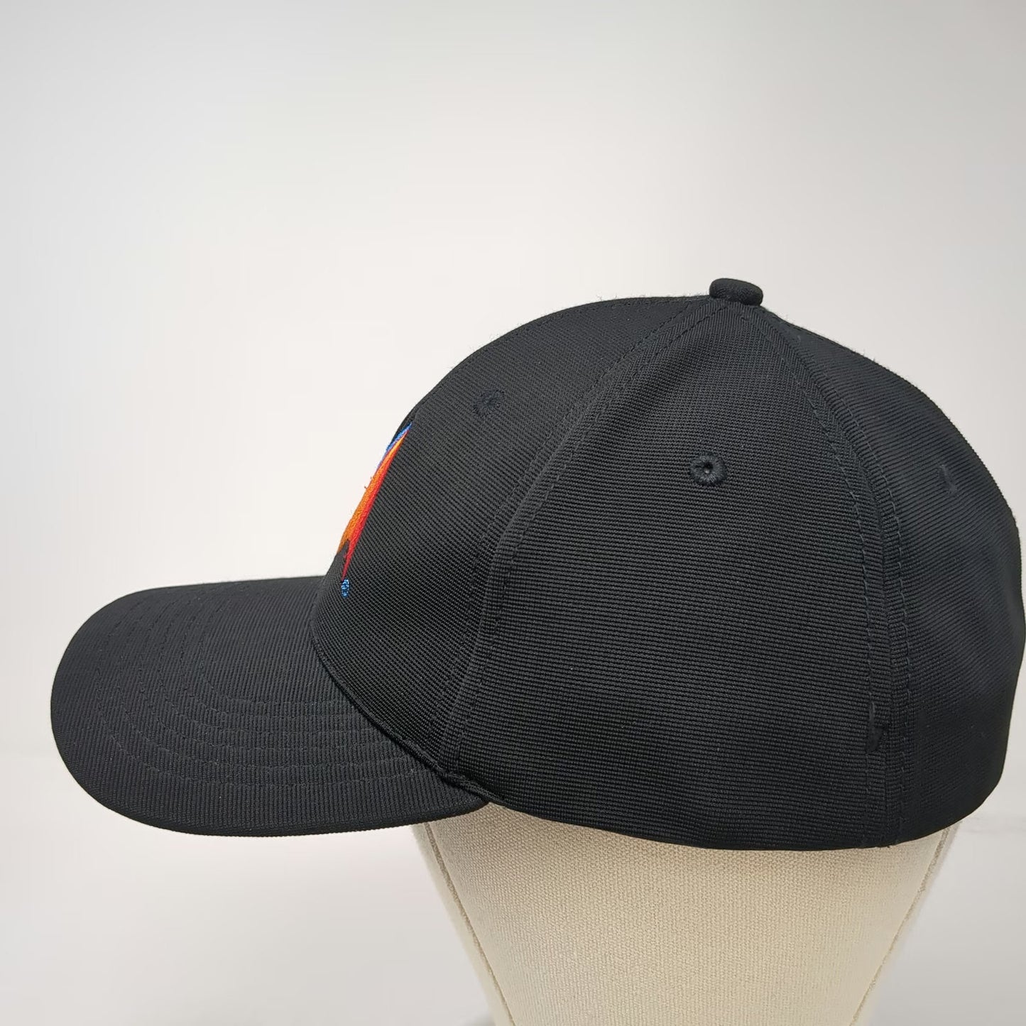 Baseball Cap Black XL Fitted MATLAB MathWorks Logo Embroidered Performance Hat