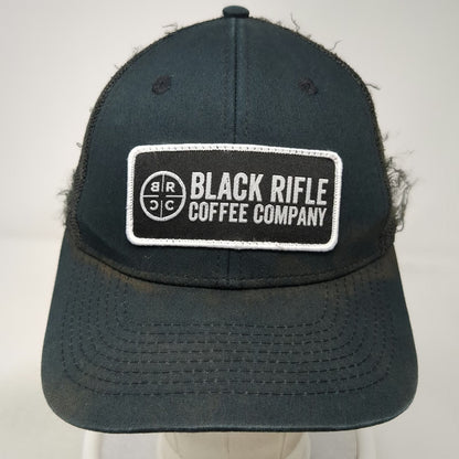 Black Rifle Coffee Company Trucker Hat Black One Size Mesh Snapback Logo Patch