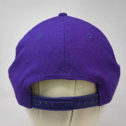 New Era Los Angeles Lakers NBA Snapback Purple One Size Hat Wool Structured Brim