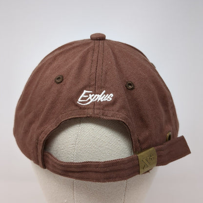 Explus W247 Slideback Hat Brown One Size Adjustable Embroidered Rhinestone