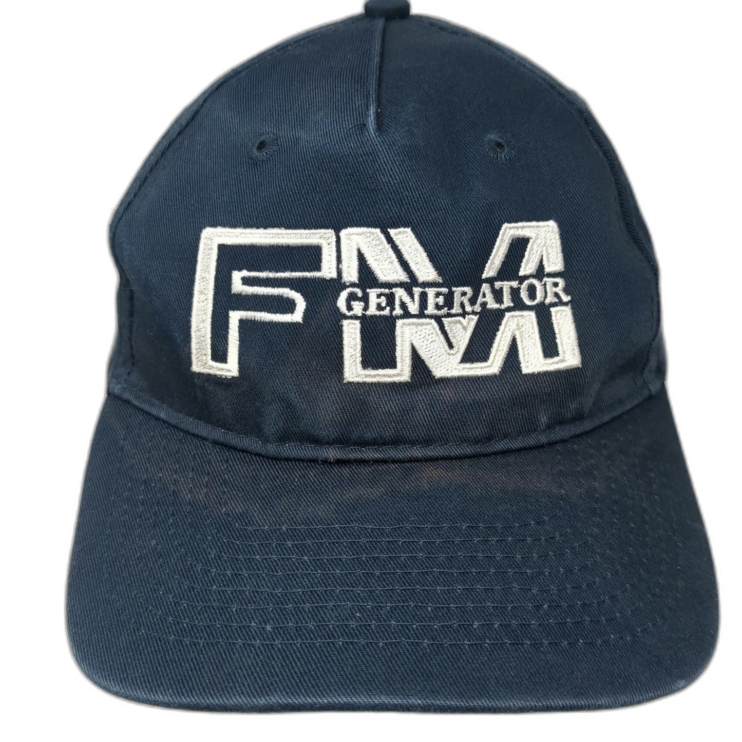 Port & Company Blue 5 Panel One Size FM Generator Logo Cotton Strapback Hat