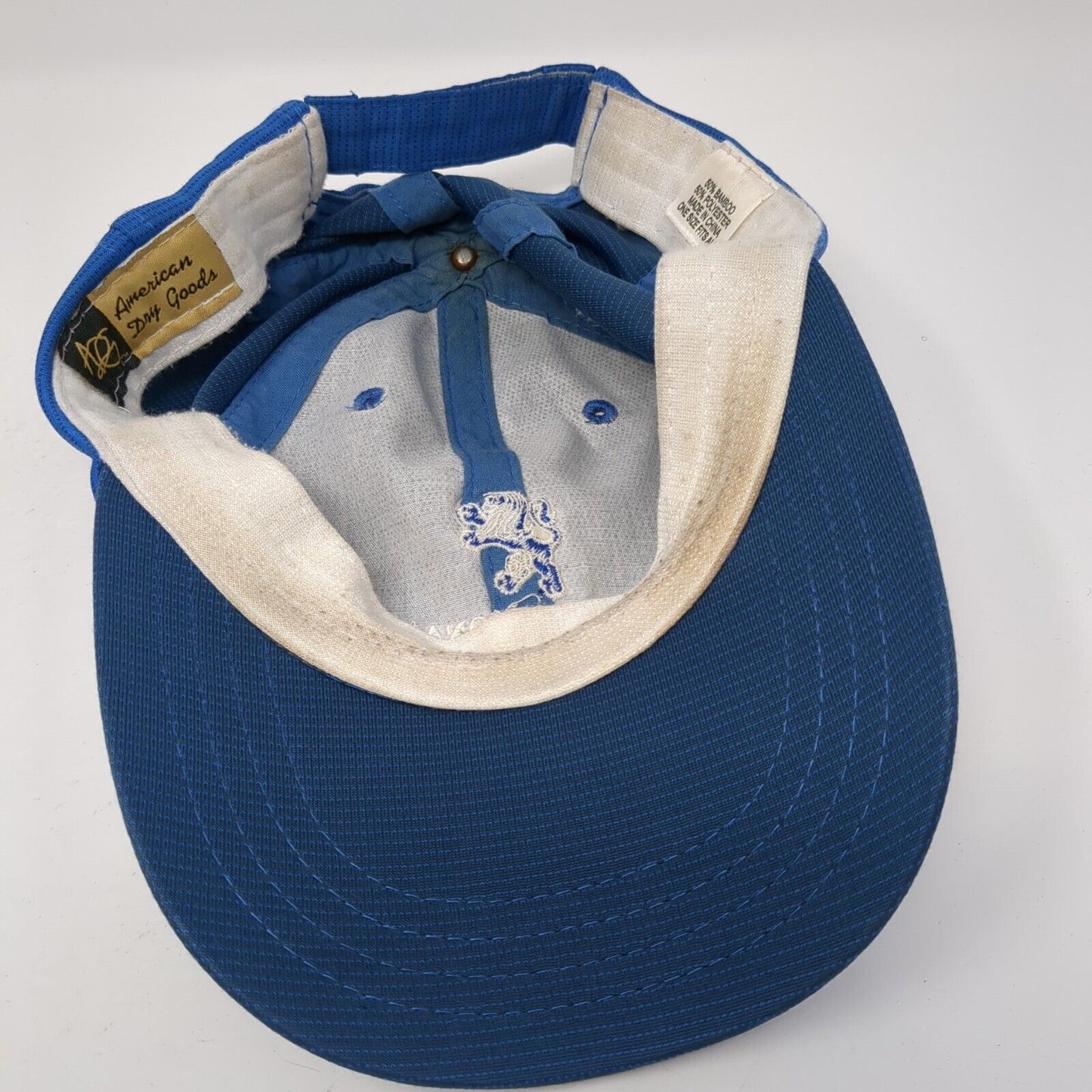The National 2013 Doubler Strapback Hat Blue OS Adjustable American Dry Goods