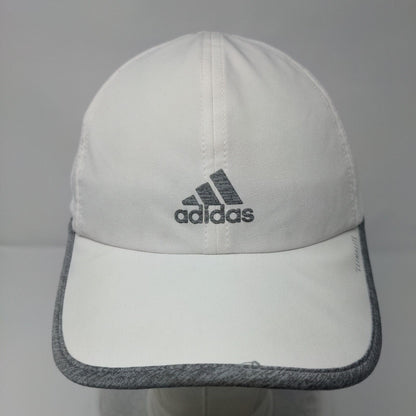 Adidas 3 Stripes Strapback Hat White One Size Climalite Running