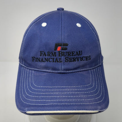 Farm Bureau Financial Services Strapback Hat Blue One Size Adjustable Sportsman