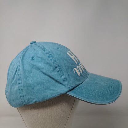 Hot Mess Strapback Hat Blue One Size Adjustable 6 Panel Anvil