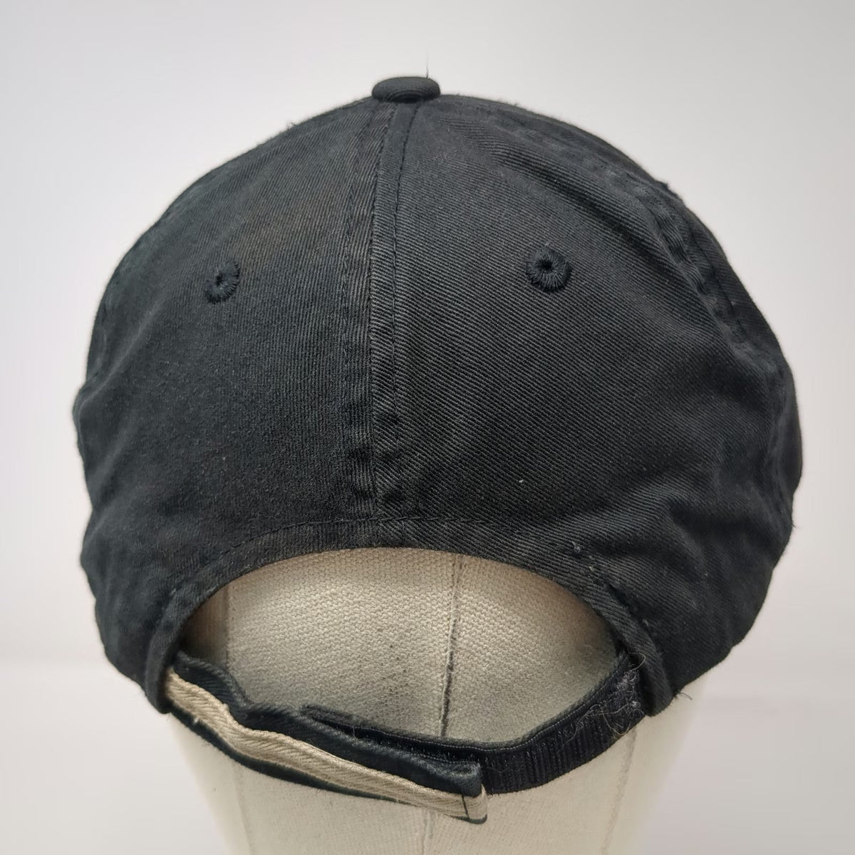 Port Authority Black Baseball Cap One Size John Ward Farrier Service Cotton Hat