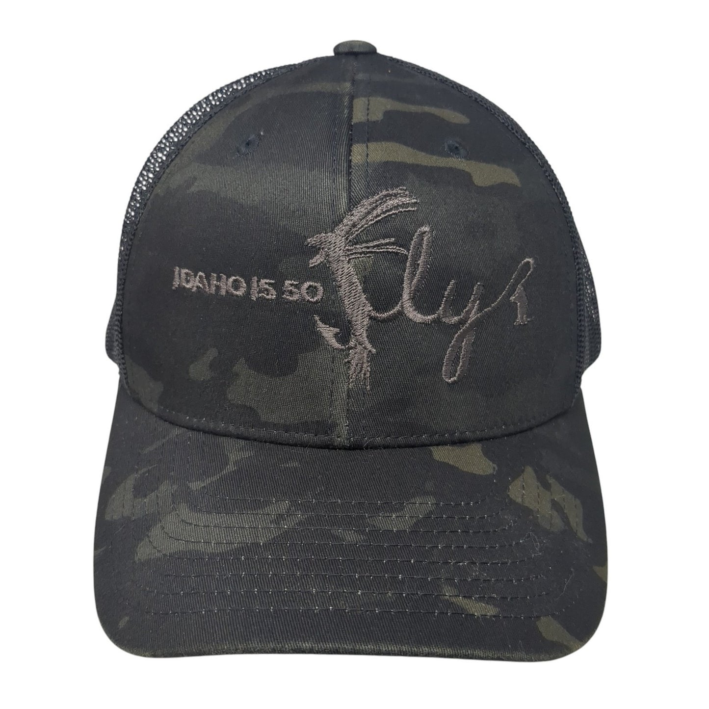 Idaho 550 Fly Snapback Trucker Hat Multicolor OS Adjustable Mesh Back Yupoong