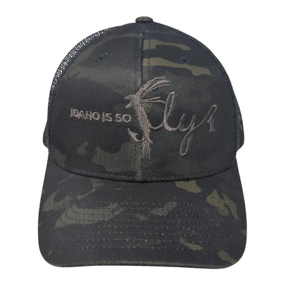Idaho 550 Fly Snapback Trucker Hat Multicolor OS Adjustable Mesh Back Yupoong