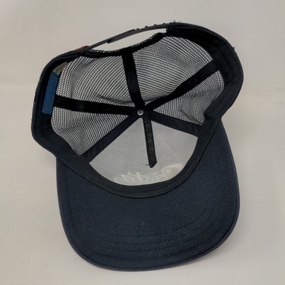 Costa USA Snapback Trucker Hat Blue One Size Embroidered Patriotic Mesh Back
