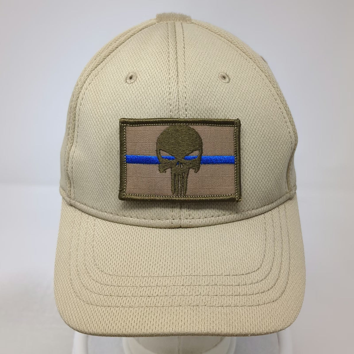 Condor Baseball Cap Beige M Punisher Skull Thin Blue Line Tactical Patch Hat