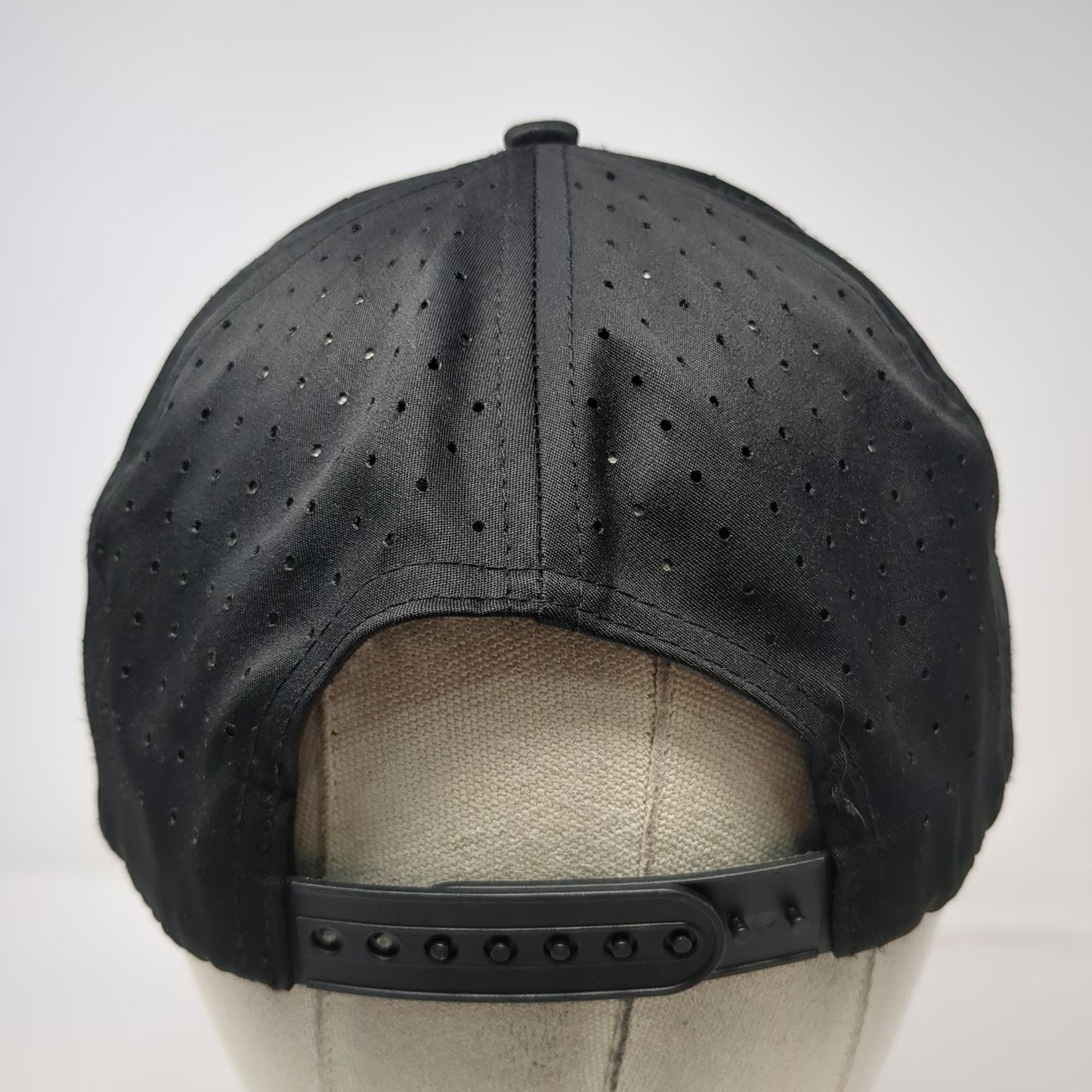 Back Nine Bullies Trucker Hat Black One Size Snapback Rope Laser Cut Golf