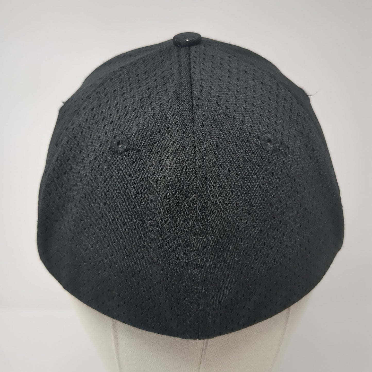 Augusta Sportswear Fitted Hat Black Medium Solid Blank Outdoor 6 Panel