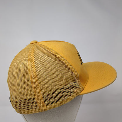 Loser Machine Snapback Trucker Hat Yellow OS Adjustable Embroidered Mesh Back