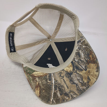Outdoor Cap Mack Trucks Trucker Hat Green XL Mesh Snapback Realtree Camo McMahon