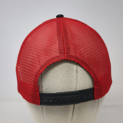 Bamko Costco Wholesale Trucker Hat Black Red One Size Mesh Snapback Stitch