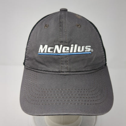 McNeilus Strapback Trucker Hat Gray One Size Adjustable 6 Panel Mesh Back