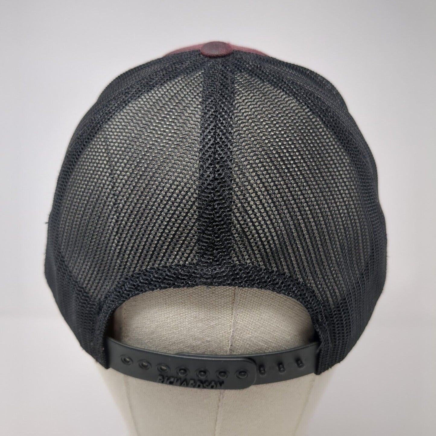 K&L Grading LLC Snapback Trucker Hat Red One Size Adjustable Mesh Richardson