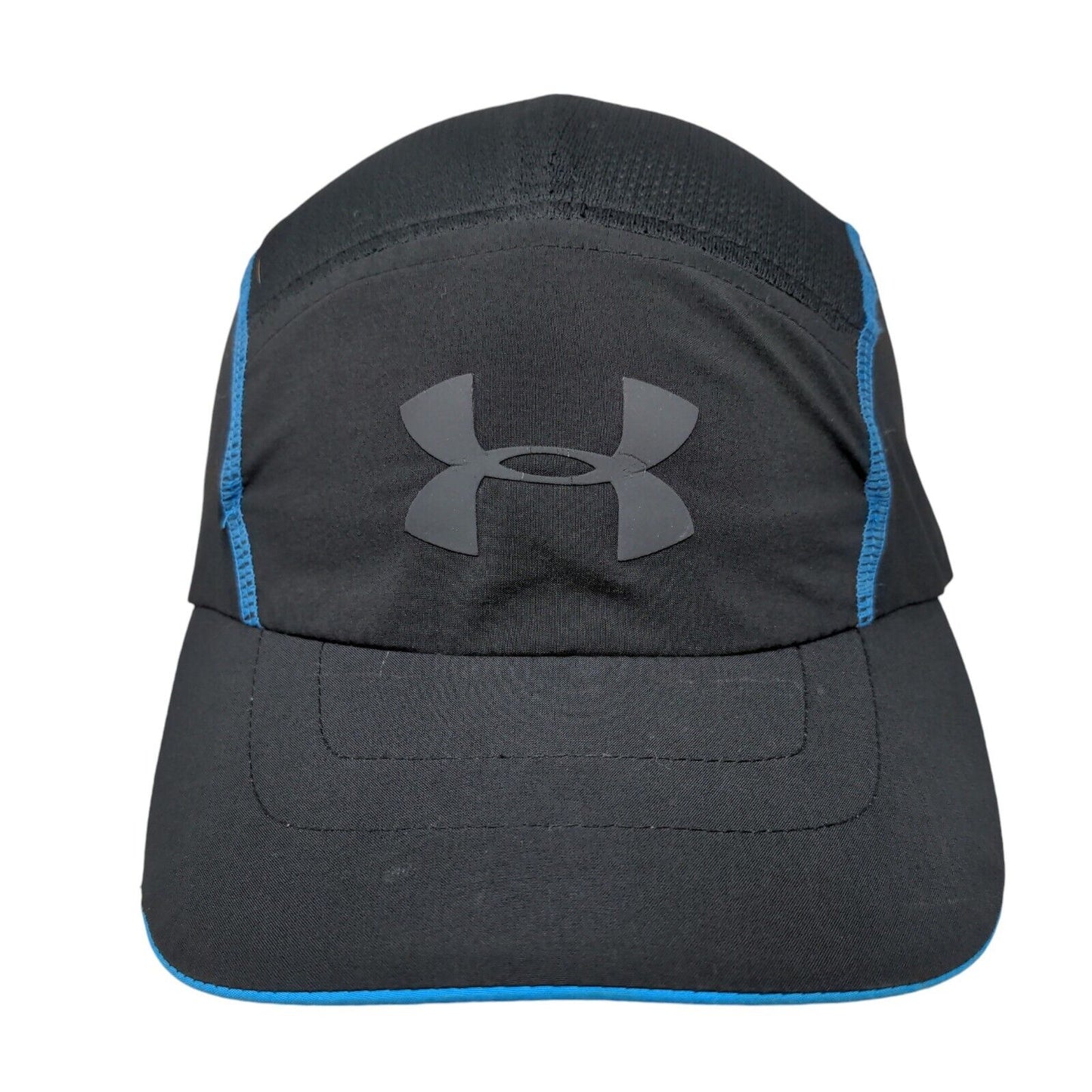 Under Armour Strapback Running Cap Black OSFA Adjustable Breathable Mesh