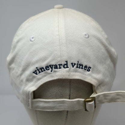 Vineyard Vines Baseball Cap White One Size Whale Logo Embroidered Slideback Hat