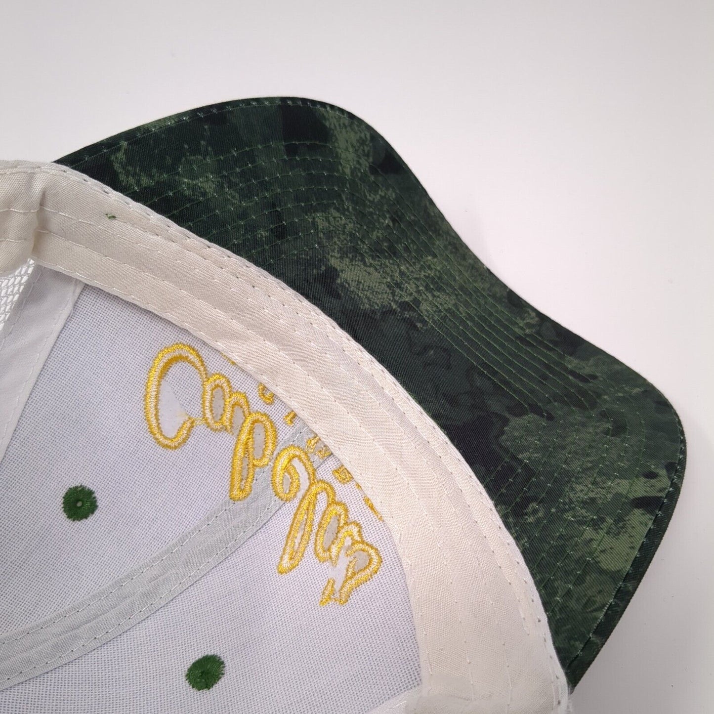 Cabela's Club Snapback Trucker Hat Green One Size Mesh Back Embroidered