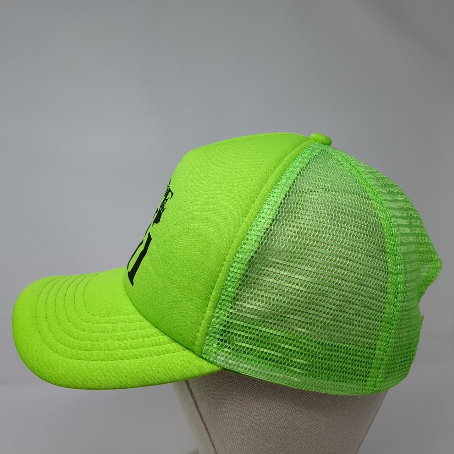Live Hi Snapback Trucker Hat Green OSFA Adjustable Mesh Back 6 Panel Polyester