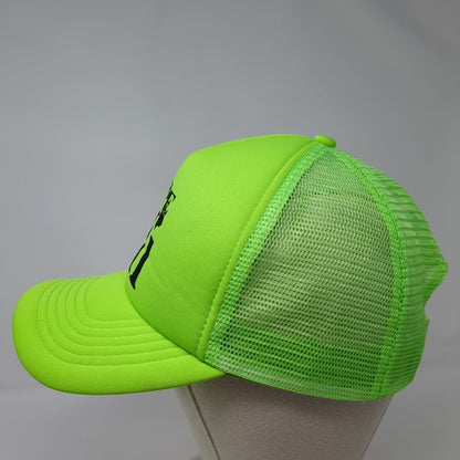 Live Hi Snapback Trucker Hat Green OSFA Adjustable Mesh Back 6 Panel Polyester