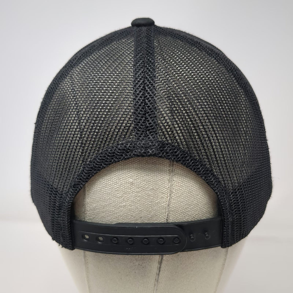 Milwaukee Trucker Hat Black OSFM Mesh Back Snapback Tools Patch Logo Gridiron