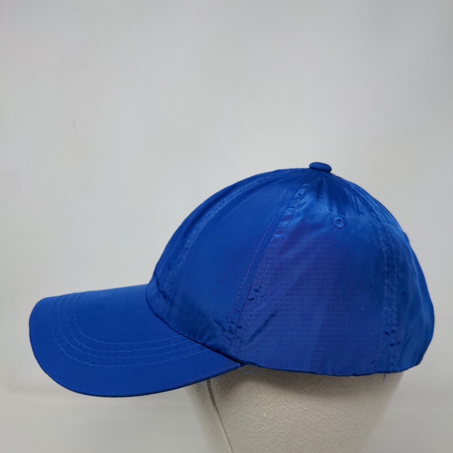 Unbranded Strapback Hat Blue One Size Adjustable Solid Vent Holes Blank
