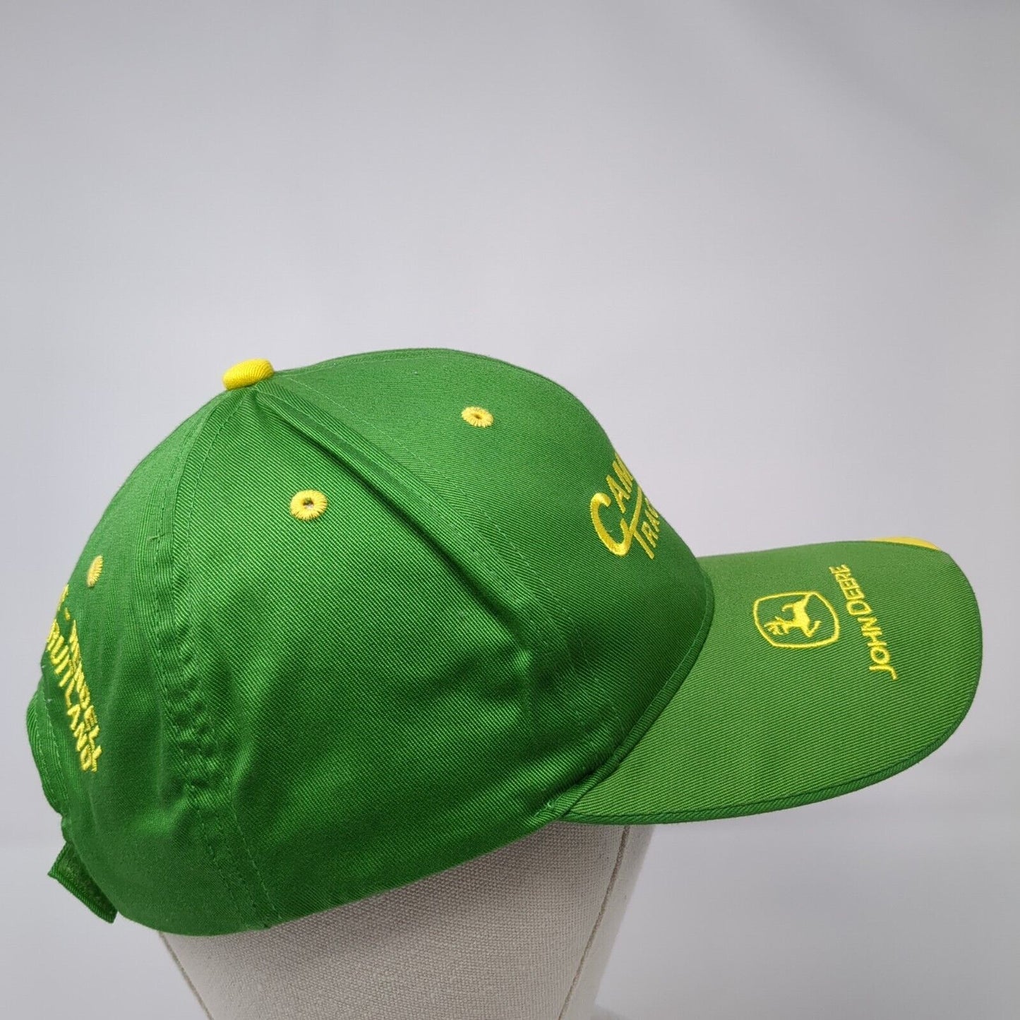 Campbell Tractor Co Strapback Hat Green One Size John Deere 6 Panel