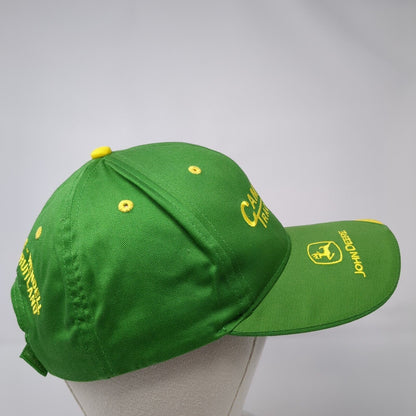 Campbell Tractor Co Strapback Hat Green One Size John Deere 6 Panel
