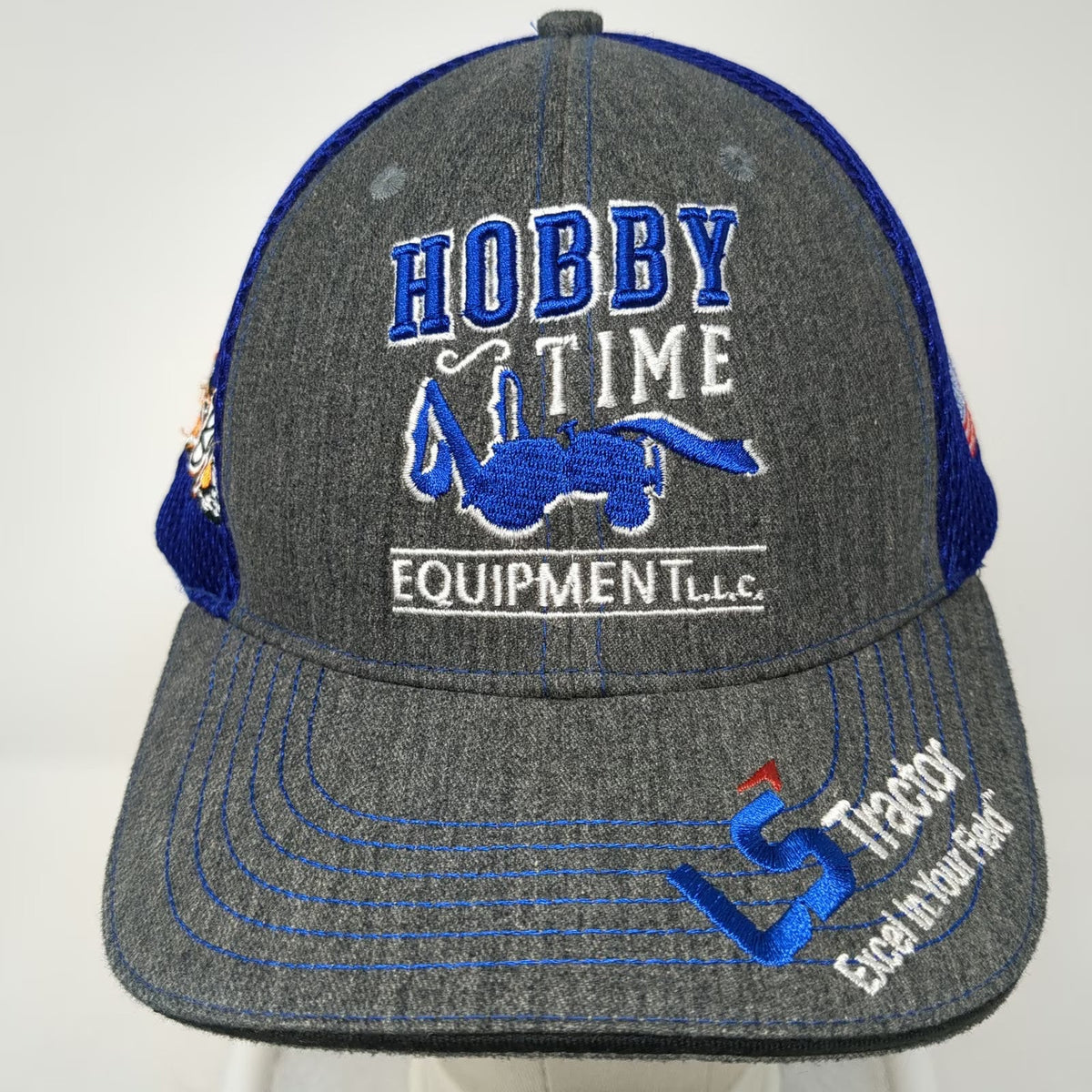 360 Apparel Baseball Cap Gray One Size Mesh LS Tractor Bad Boy Mowers Hat