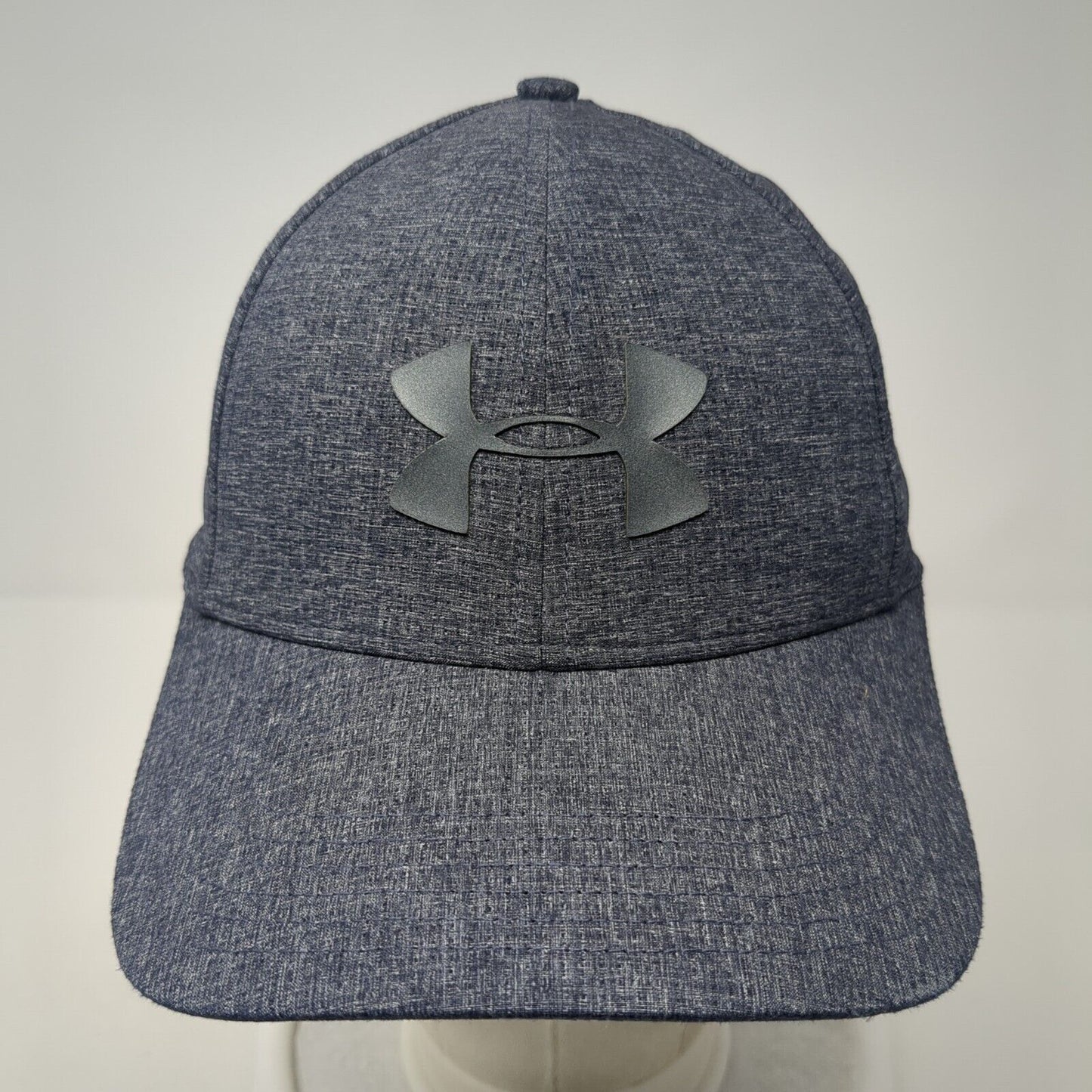 Under Armour CoolSwitch Fitted Hat Blue M/L Logo 6 Panel Outdoor