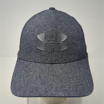 Under Armour CoolSwitch Fitted Hat Blue M/L Logo 6 Panel Outdoor