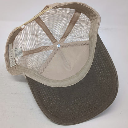 Kooringal Trucker Hat Brown One Size Mesh Snapback Tropical Animal Print Palm