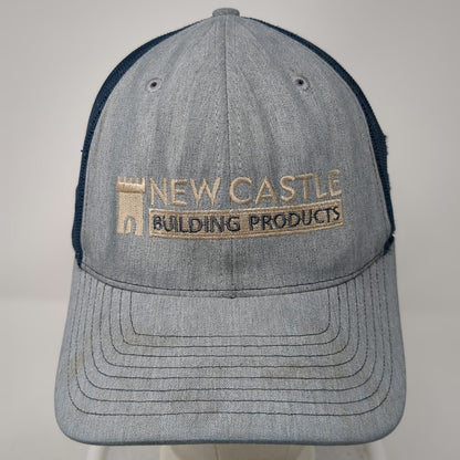 Richardson 112 Trucker Hat Blue One Size New Castle Building Products GAF Logo