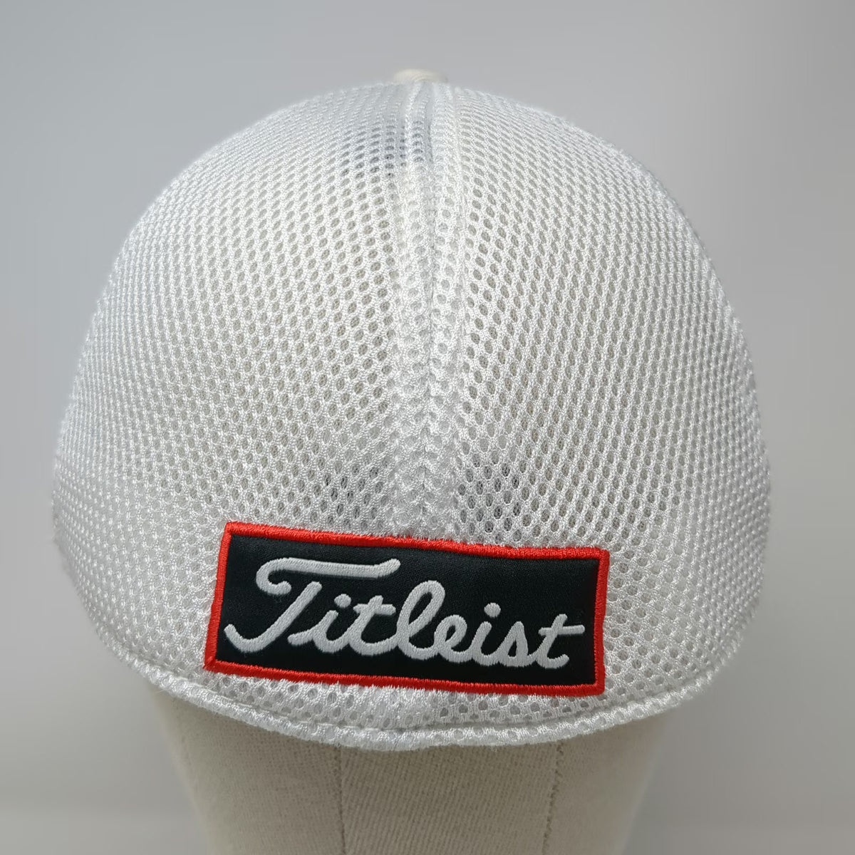 Titleist Baseball Cap White XL Pro V1 FootJoy Mesh Back Fitted Hat New Era