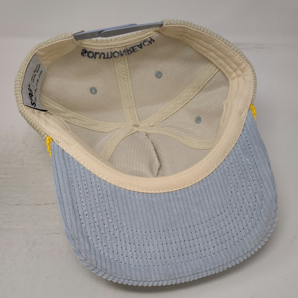 SNAG 5 Panel Beige One Size Corduroy Rope Do Not Disturb Solutionreach Hat