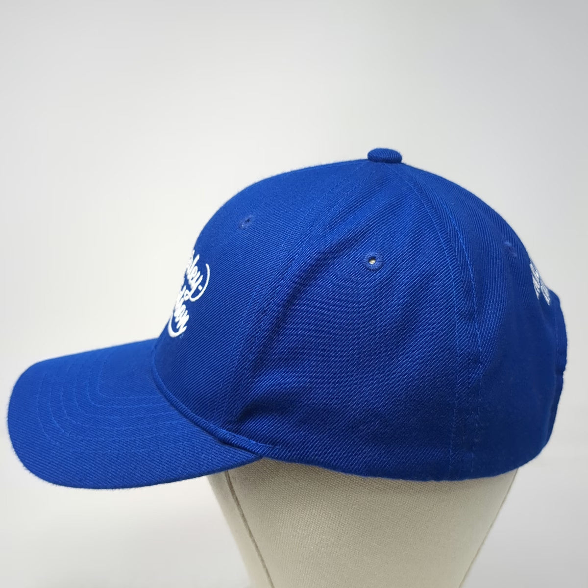 Harley-Davidson Baseball Cap Blue One Size Liberty Rahway NJ Slideback Hat Wing