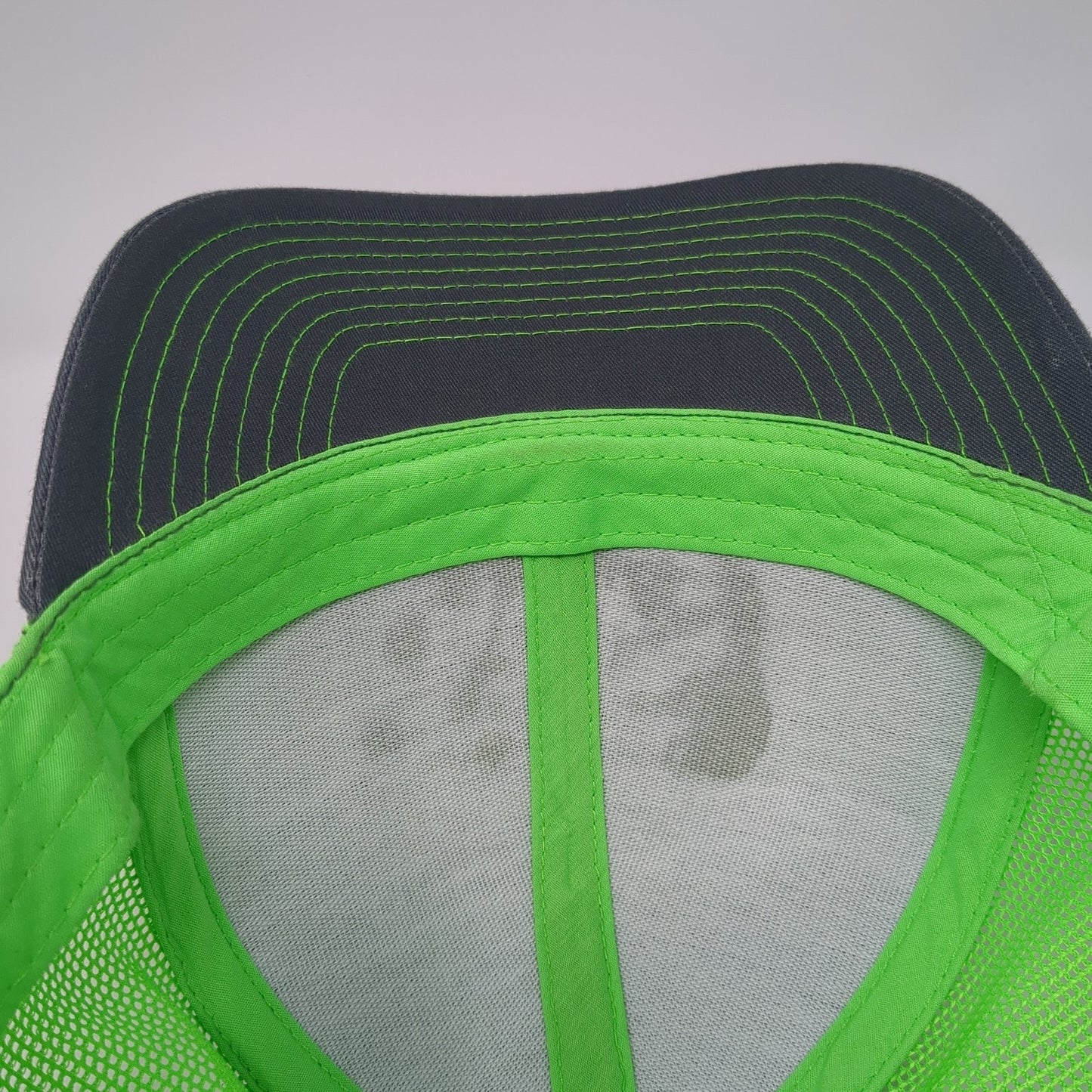 Lifeways Leather Patch Snapback Trucker Hat Multi One Size Mesh Back