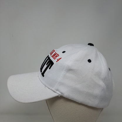 Don't Ask Me 4 Sh!t Strapback Hat White OSFA Embroidered 6 Panel