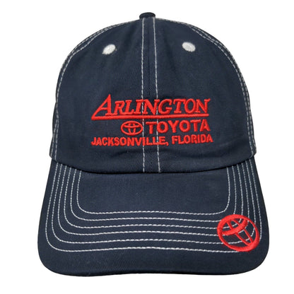 Arlington Toyota Strapback Hat Blue One Size Embroidered Cap America