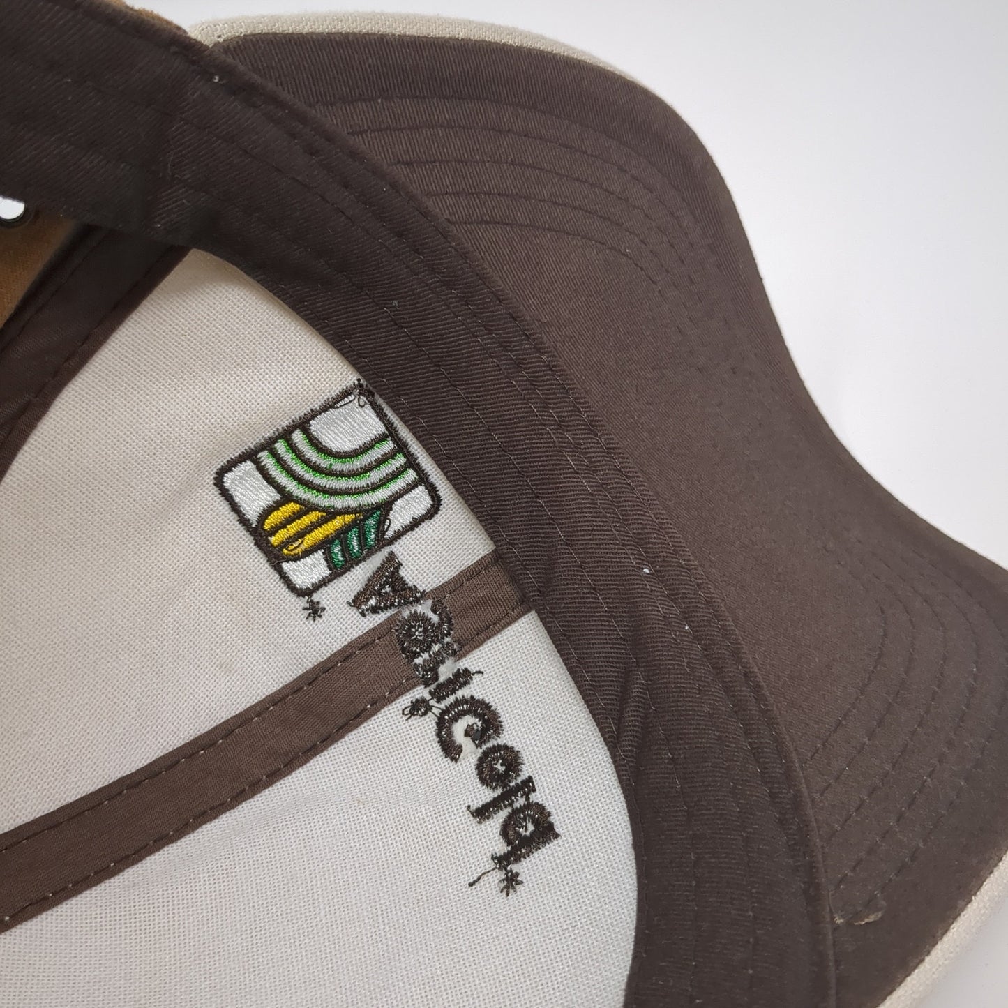 AgriGold Strapback Baseball Cap Brown One Size Adjustable Embroidered 6 Panel