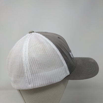 Columbia Fitted Mesh Back Trucker Hat Gray One Size Colorblock