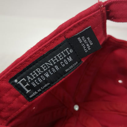 Fahrenheit Baseball Cap Red One Size Farragut State Park Idaho Cotton Patch Hat