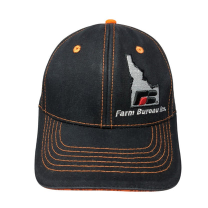 Idaho Farm Bureau Ins. Strapback Hat Black One Size Embroidered Solid