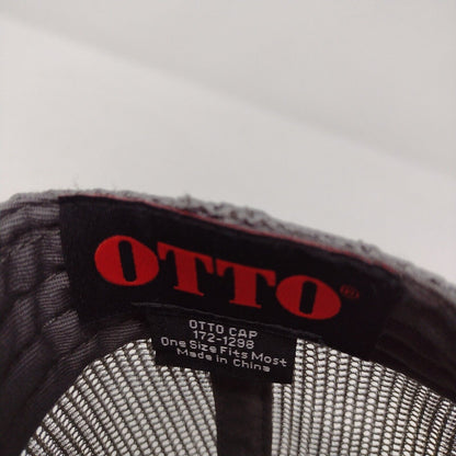 Idaho Army National Guard Snapback Trucker Hat Gray OSFM Mesh Back Otto